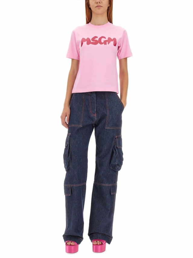 MSGM エムエスジーエム Tシャツ レディース 秋冬2023 MDM154237798 12 【関税・送料無料】【ラッピング無料】 ia｜au  PAY マーケット