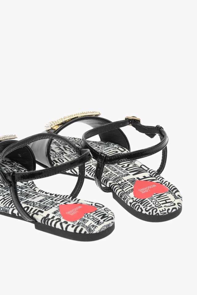 MOSCHINO モスキーノ Black ＆ White フラットシューズ