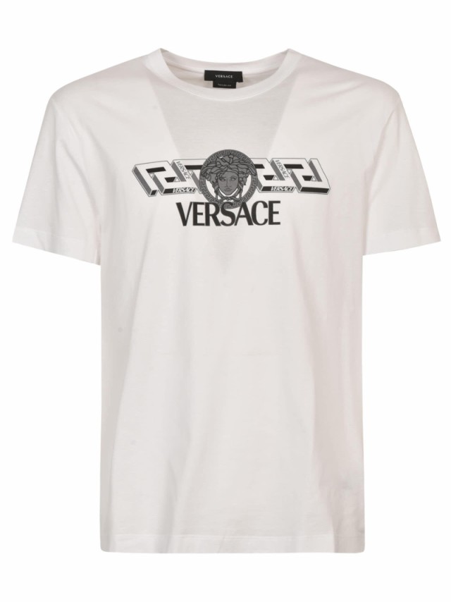 VERSACE ヴェルサーチ White Tシャツ メンズ 春夏2023 1008461