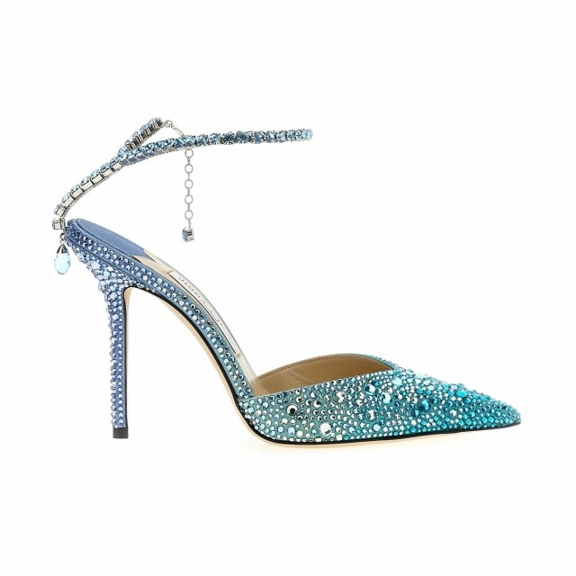 JIMMY CHOO ジミーチュウ Light Blue Saeda pumps パンプス レディース