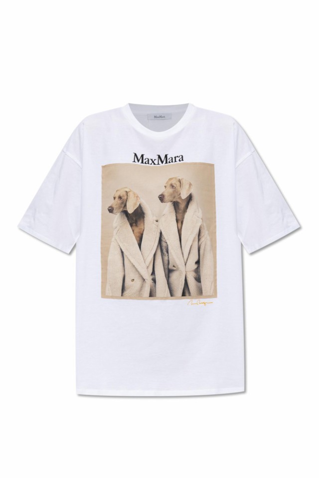 MAX MARA マックス マーラ ホワイト WHITE Tシャツ レディース 秋冬2023 2319460139600010  【関税・送料無料】【ラッピング無料】 ia｜au PAY マーケット