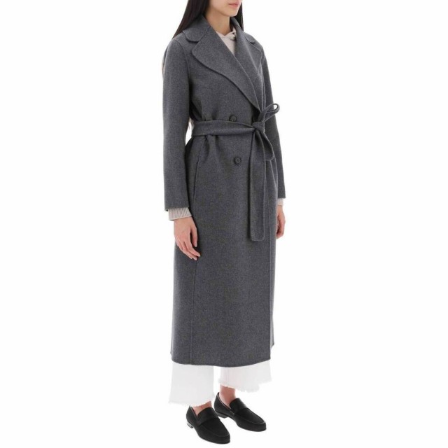 S MAX MARA エスマックスマーラ グレー Grigio s max mara paride double-breasted coat in  virgin wool コート レディース 秋冬2023 PAR｜au PAY マーケット