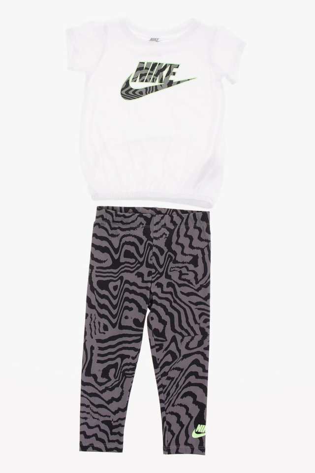 NIKE KIDS ナイキ ジャケット 36H498 023 ガールズ T-SHIRT AND ZEBRA-PRINT LEGGINGS SET  【関税・送料無料】【ラッピング無料】 dk｜au PAY マーケット