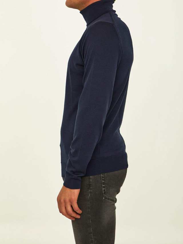 JOHN SMEDLEY ジョンスメドレー ブルー Blue ニットウェア メンズ 秋冬