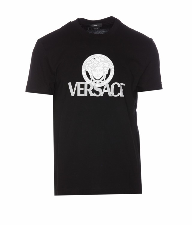 VERSACE ヴェルサーチ Black Tシャツ メンズ 秋冬2023 1011504