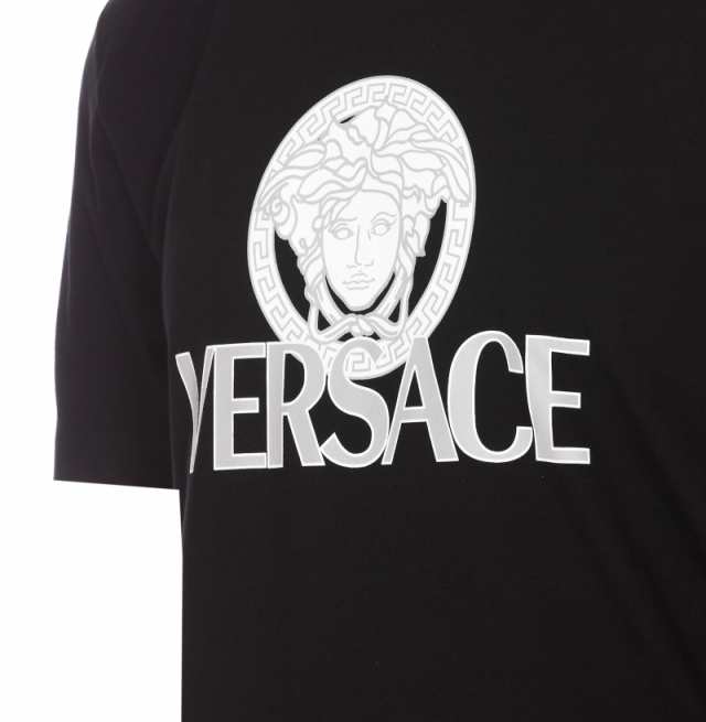 VERSACE ヴェルサーチ Black Tシャツ メンズ 秋冬2023 1011504