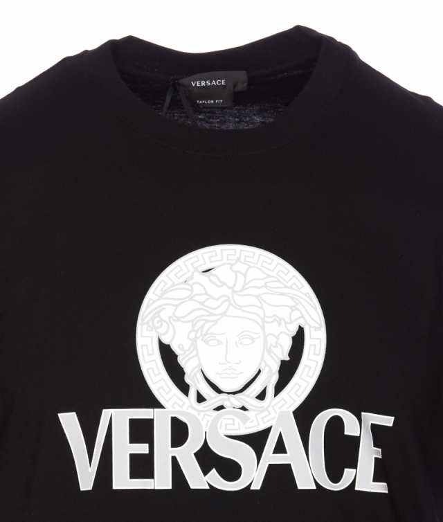 VERSACE ヴェルサーチ Black Tシャツ メンズ 秋冬2023 1011504