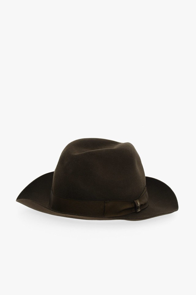 BORSALINO ボルサリーノ Brown 帽子 490022 メンズ SOLID COLOR FELT