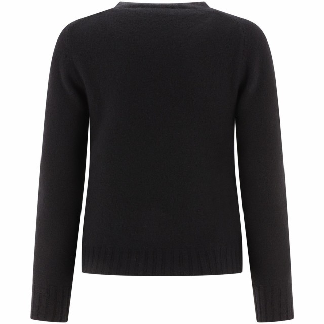 JIL SANDER ジルサンダー ブラック Black Merino wool sweater ニット