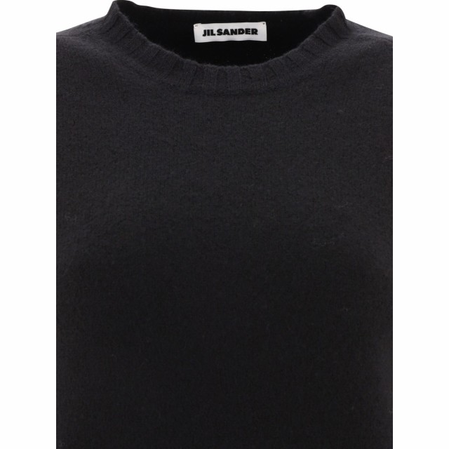 JIL SANDER ジルサンダー ブラック Black Merino wool sweater ニット