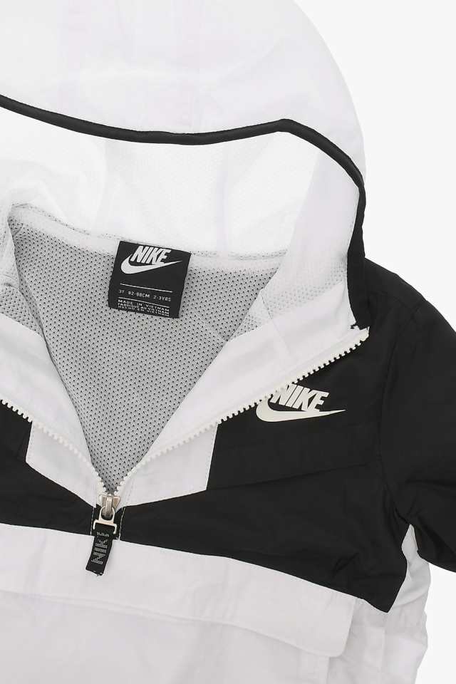 NIKE KIDS ナイキ Black ＆ White ジャケット 86J183-023 ボーイズ HOODED WINDBREAKER JACKET  【関税・送料無料】【ラッピング無料】 dk｜au PAY マーケット