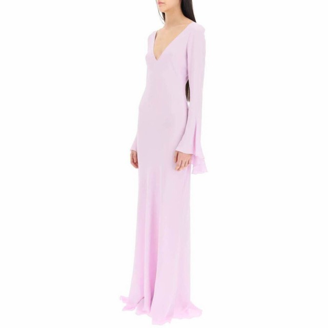 N.21 ヌメロ ヴェントゥーノ Viola N.21 long dress with ruffles