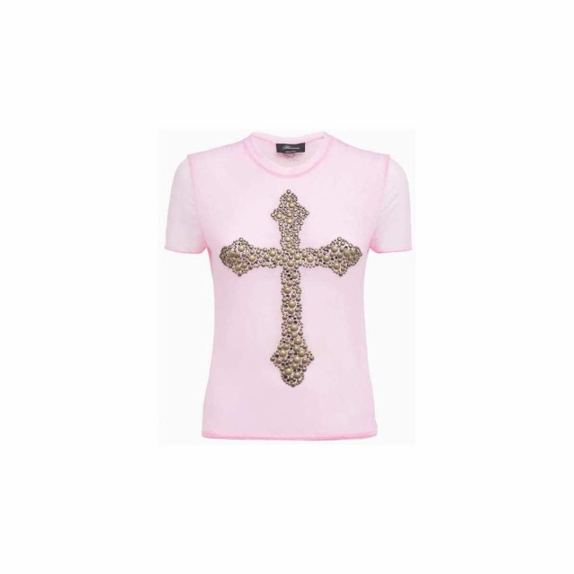 BLUMARINE ブルマリン CANDY PINK Tシャツ レディース 春夏2023 4T007A