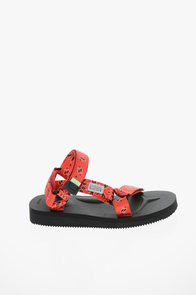 SUICOKE スイコック Red サンダル OG022CABPT02RD メンズ BANDANA MOTIF DEPA SANDALS  【関税・送料無料】【ラッピング無料】 dk｜au PAY マーケット