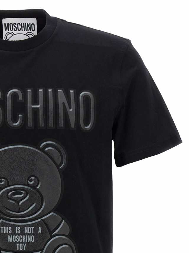 MOSCHINO モスキーノ ブラック BLACK Tシャツ メンズ 秋冬2023 7041