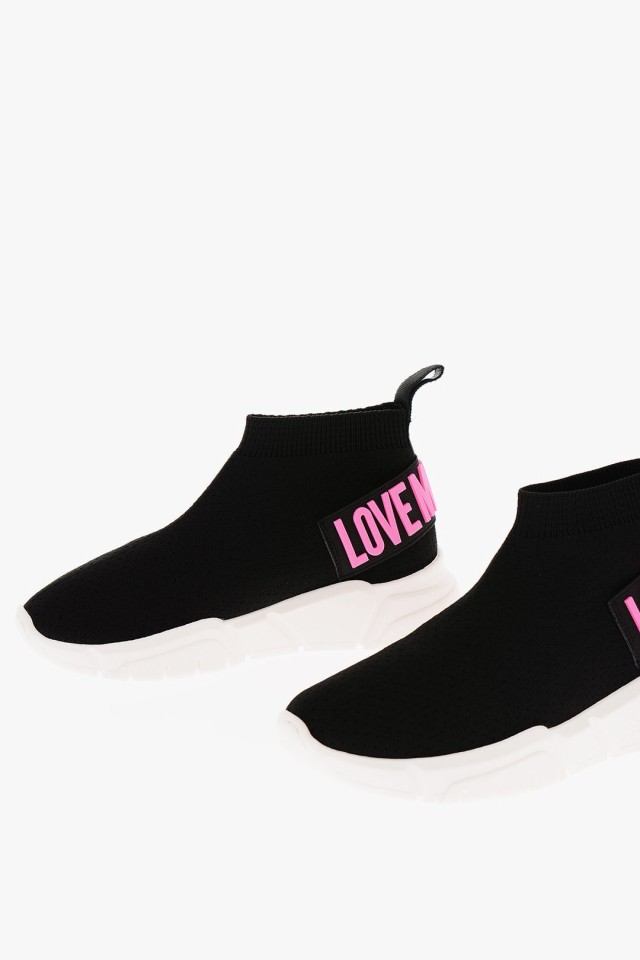 MOSCHINO モスキーノ スニーカー JA15483G1GIZF00A レディース LOVE SOLID COLOR RUNNING35 SOCK  SNEAKERS WITH CONTRASTING LO 【関税・｜au PAY マーケット