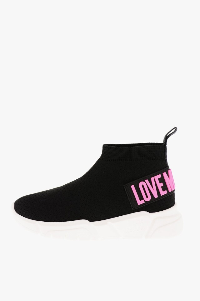 MOSCHINO モスキーノ スニーカー JA15483G1GIZF00A レディース LOVE SOLID COLOR RUNNING35 SOCK  SNEAKERS WITH CONTRASTING LO 【関税・｜au PAY マーケット