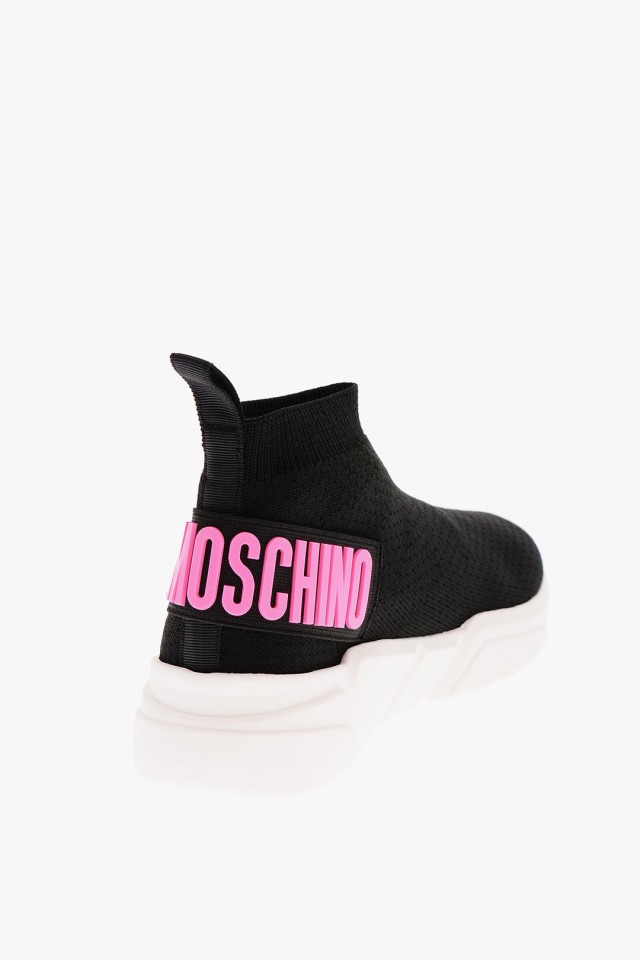 MOSCHINO モスキーノ スニーカー JA15483G1GIZF00A レディース LOVE SOLID COLOR RUNNING35 SOCK  SNEAKERS WITH CONTRASTING LO 【関税・｜au PAY マーケット