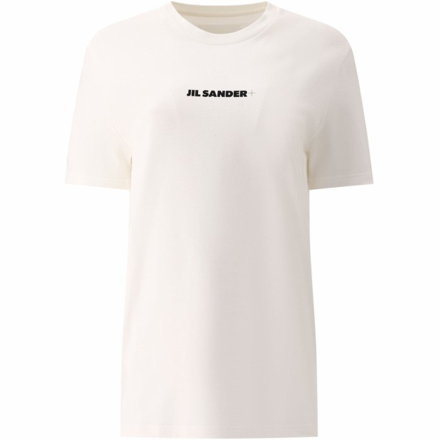 JIL SANDER ジルサンダー ホワイト White Logo T-Shirt Tシャツ レディース 秋冬2023  J40GC0118J20103102 【関税・送料無料】【ラッピン｜au PAY マーケット