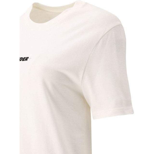 JIL SANDER ジルサンダー ホワイト White Logo T-Shirt Tシャツ レディース 秋冬2023  J40GC0118J20103102 【関税・送料無料】【ラッピン｜au PAY マーケット