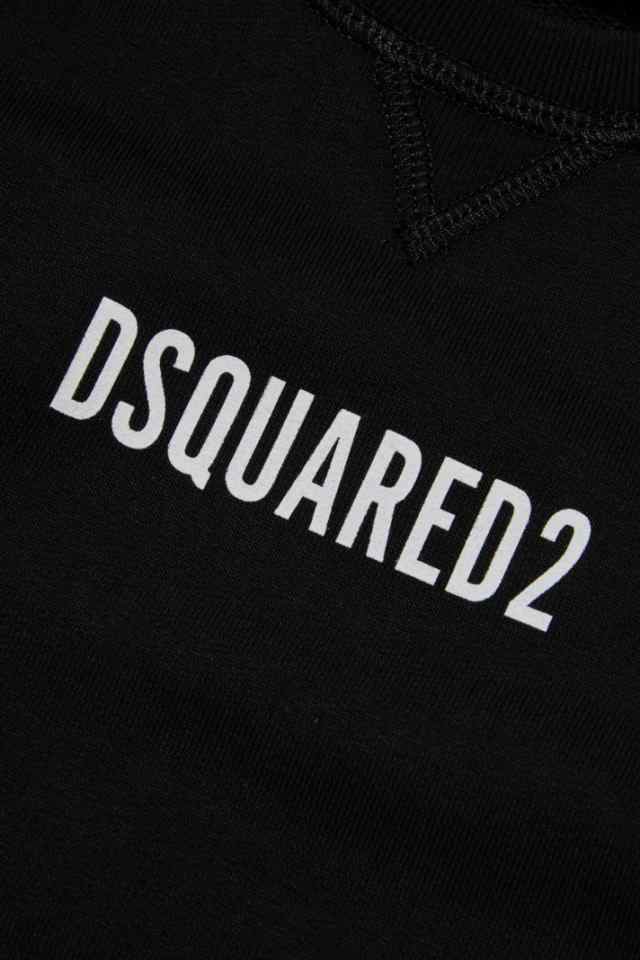 DSQUARED2 ディースクエアード ブラック Nero スウェット ボーイズ