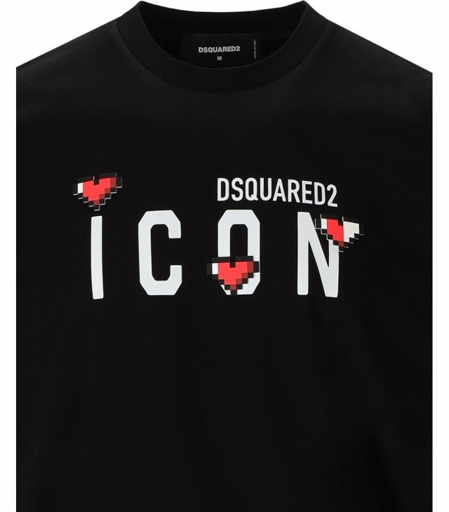 DSQUARED2 ディースクエアード ブラック Nero Tシャツ メンズ 秋冬2023