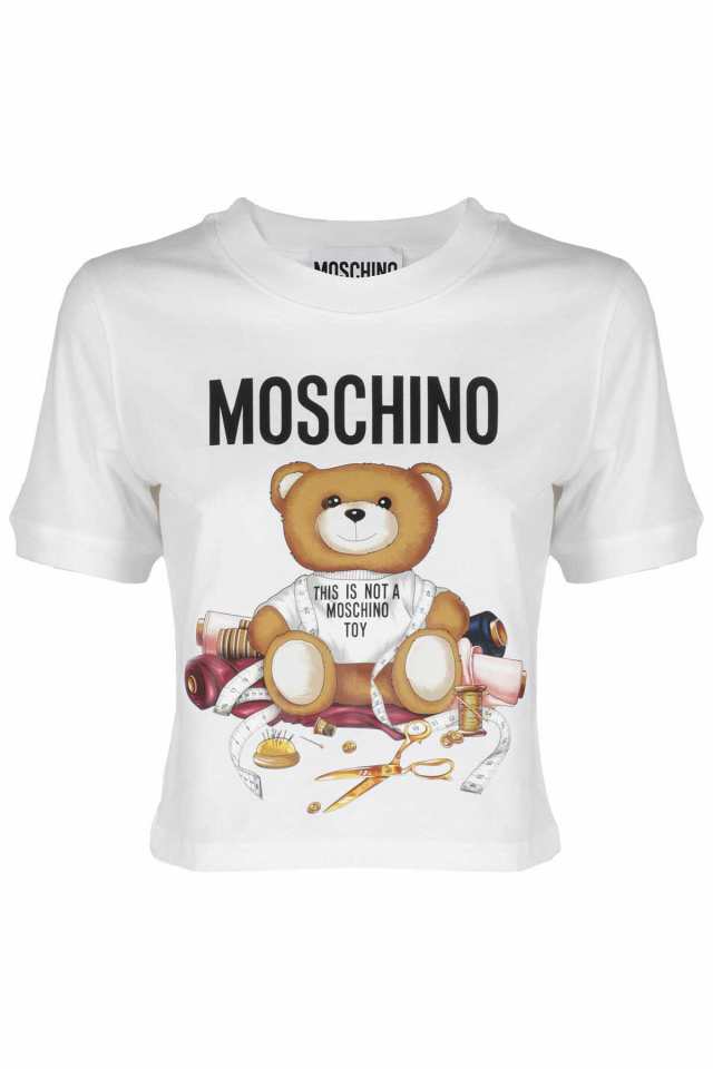 MOSCHINO モスキーノ ホワイト Bianco Tシャツ レディース 秋冬2023