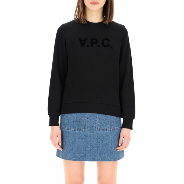 A.P.C アー ペー セー Nero A.p.c. v.p.c. flock logo sweatshirt ニットウェア レディース 秋冬2022  COFAX F27644 【関税・送料無料】【｜au PAY マーケット