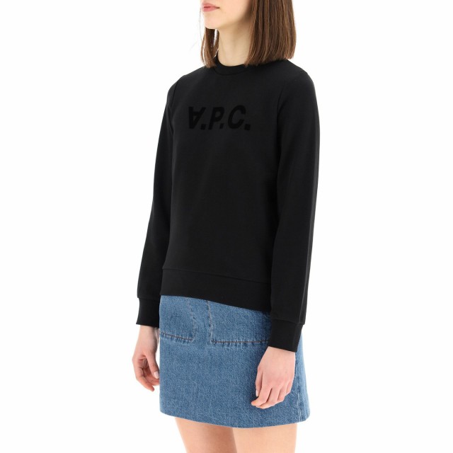 A.P.C アー ペー セー Nero A.p.c. v.p.c. flock logo sweatshirt ニットウェア レディース 秋冬2022  COFAX F27644 【関税・送料無料】【｜au PAY マーケット