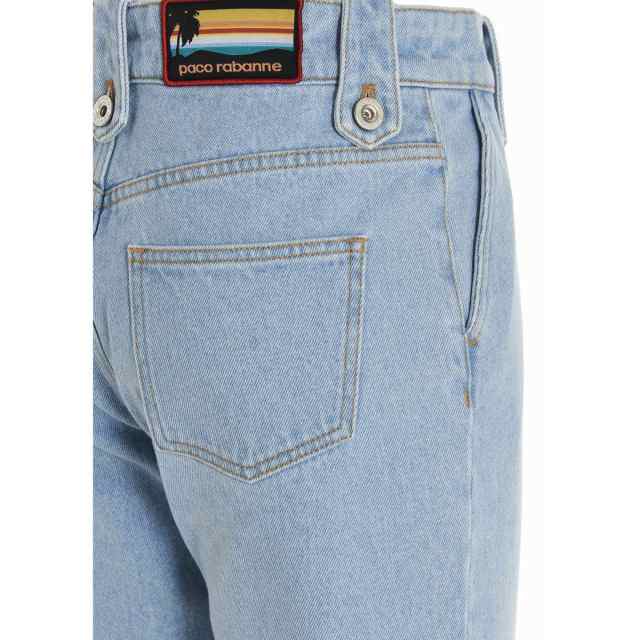 PACO RABANNE パコ ラバンヌ ブルー Light Blue Front stitching jeans