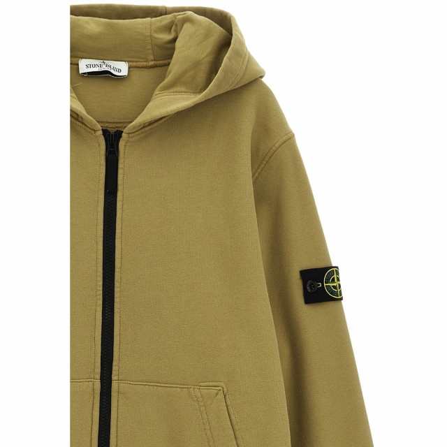 STONE ISLAND JUNIOR ストーン アイランド Green Logo hoodie