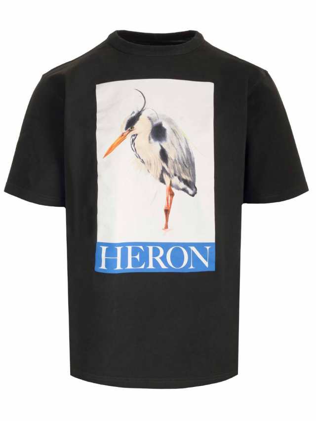 HERON PRESTON ヘロン プレストン ブラック Nero Tシャツ メンズ 秋冬