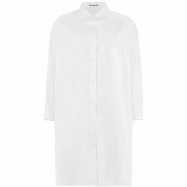 JIL SANDER ジルサンダー ホワイト White シャツ レディース 春夏2023 J05DL0007J45001_100  【関税・送料無料】【ラッピング無料】 ia｜au PAY マーケット