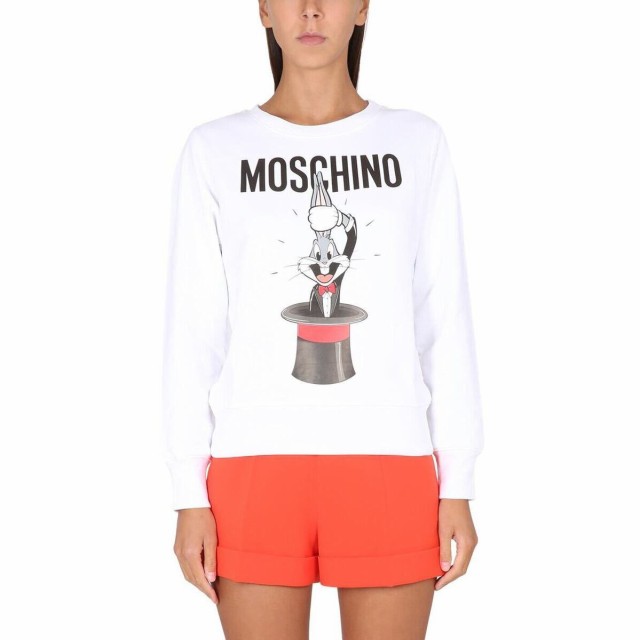 MOSCHINO モスキーノ ホワイト BIANCO トレーナー レディース 春夏2023