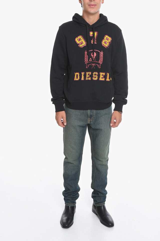 DIESEL ディーゼル トレーナー A06807 0JFAV 9XX メンズ S-GINN HOODIE SWEATSHIRT WITH LOGO  PRINT 【関税・送料無料】【ラッピング無料｜au PAY マーケット