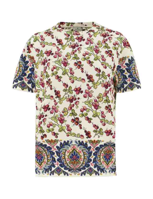 ETRO エトロ ホワイト WHITE Tシャツ レディース 秋冬2023