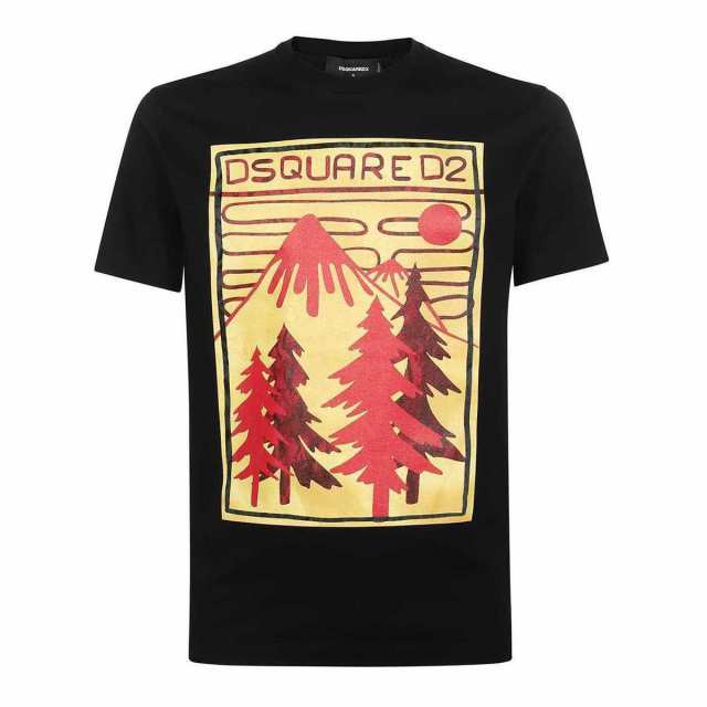 DSQUARED2 ディースクエアード black Tシャツ メンズ 春夏2023