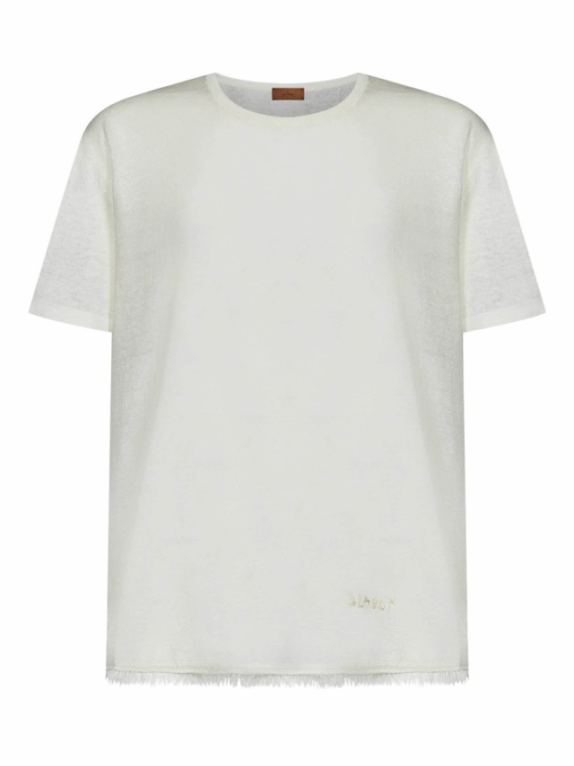 ALANUI アラヌイ ホワイト White Tシャツ メンズ 秋冬2023 LMHA043S23FAB001 0404  【関税・送料無料】【ラッピング無料】 ia｜au PAY マーケット