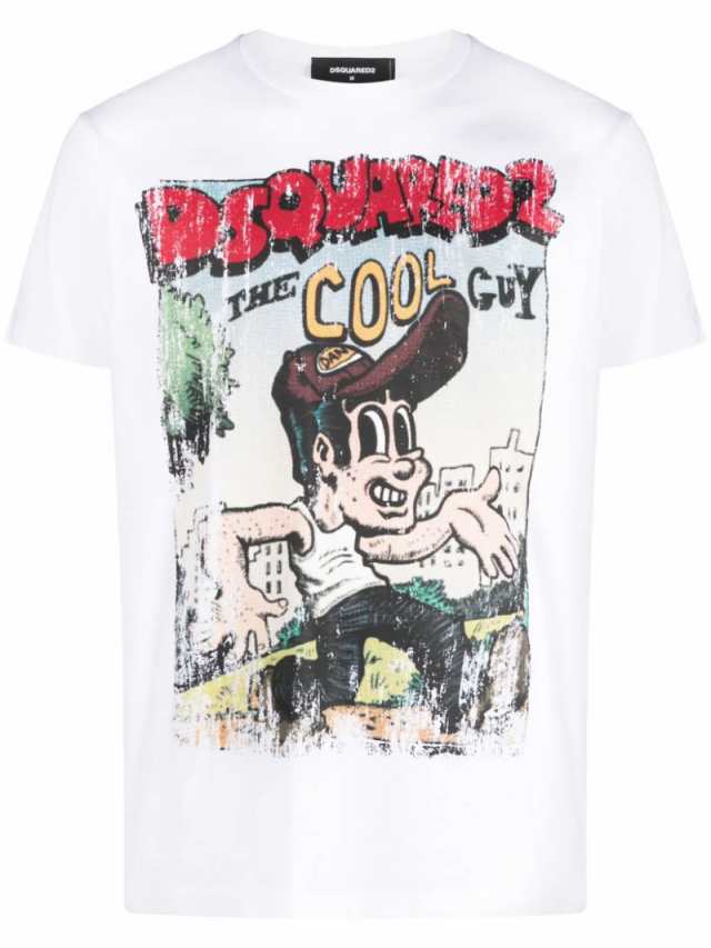 DSQUARED2 ディースクエアード ホワイト Bianco Tシャツ メンズ 秋冬2023 S71GD1302S23009 100  【関税・送料無料】【ラッピング無料】 ia｜au PAY マーケット