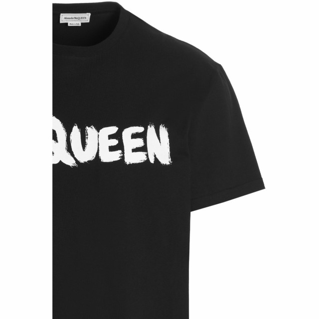 ALEXANDER MCQUEEN アレキサンダー マックイーン White/Black Logo t