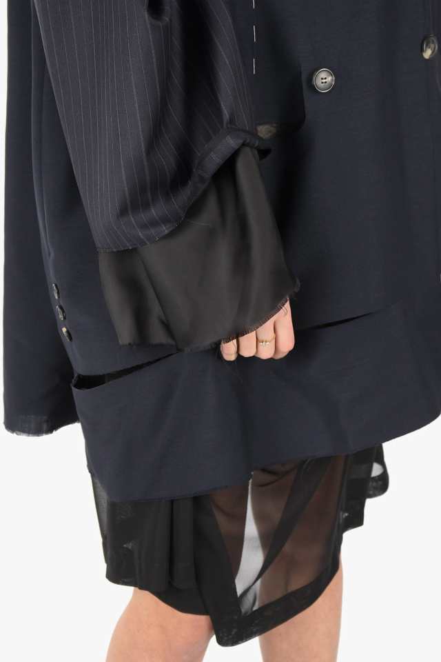 MAISON MARGIELA メゾン マルジェラ Black コート S29AM0291 S35921 511 レディース MM0 MOHAIR AND VIRGIN WOOL DOUBLE-BREASTED CAPE の通販はau PAY マーケット - BRANDSHOP・クラージュ | au PAY マーケット-通販サイト