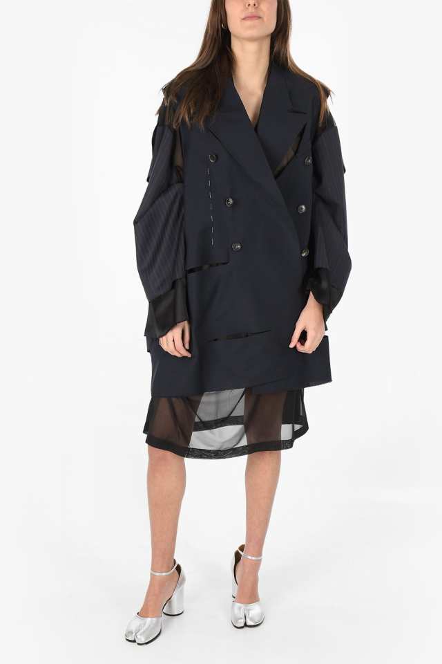 MAISON MARGIELA メゾン マルジェラ Black コート S29AM0291 S35921 511 レディース MM0 MOHAIR AND VIRGIN WOOL DOUBLE-BREASTED CAPE の通販はau PAY マーケット - BRANDSHOP・クラージュ | au PAY マーケット-通販サイト