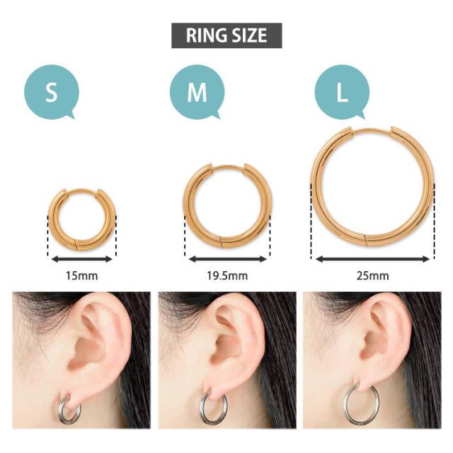 25⭐︎25様　　ステンレス カーブ&フープ バイカラーピアス　金アレ対応 25⭐︎25様 ステンレス カーブ&フープ バイカラーピアス 金アレ