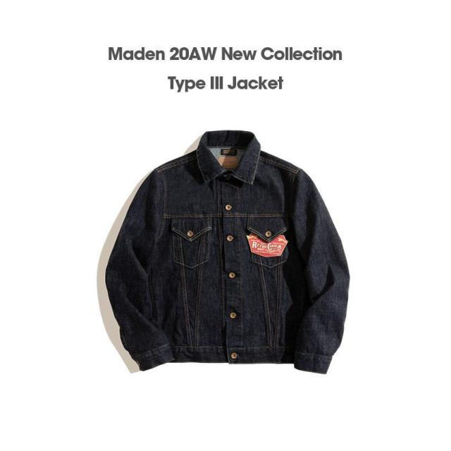 デニムジャケット メンズ Type III Jacket Gジャン Denim 14.8oz 100%綿 古着 ジージャン 春 秋 アウトドア キャンプ ワーク バイク ヘビーウェイト アメカジ