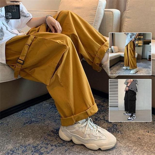 カーゴパンツ メンズ ボトムス ズボン ミリタリー ロング ゆったり 作業服 カジュアル おしゃれ アウトドア ワイト 父の日 ワークパンツ