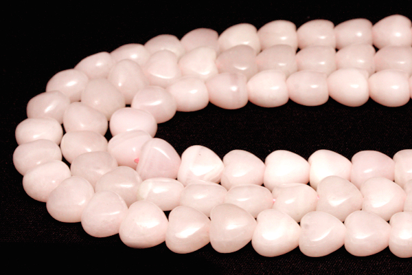 【天然石 カットビーズ】ピンクカルサイト ハート型(3A) 10mm パワーストーン