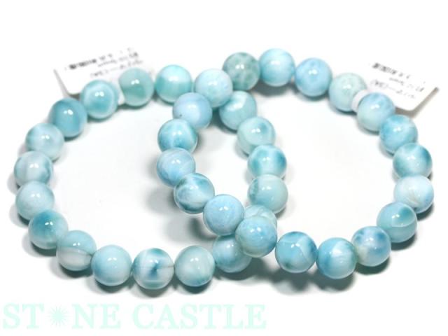 ☆高品質☆【天然石 ブレスレット】ラリマー (3A) (約11.5〜12mm) (ケース付)