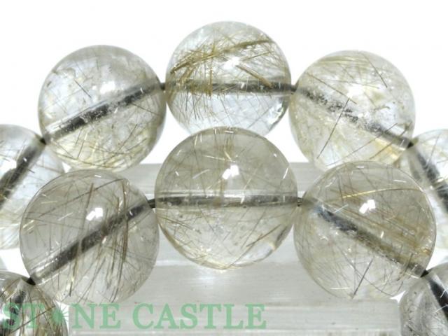 ☆高品質☆【天然石 ブレスレット】シルバールチルクォーツ (2A) (約17  