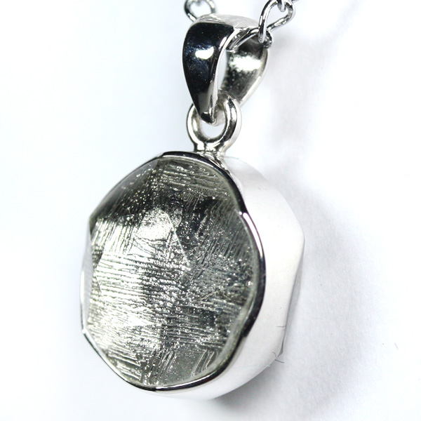 ☆高品質☆【天然石 ペンダントトップ】ギベオン隕石 (六芒星両面カットタイプ) 約14mm パワーストーン