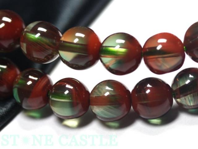 ☆高品質☆【ブレスレット】カラーチェンジアンデシン (5A) (約6.5〜7mm) (鑑別済) (ケース付) 天然石 パワーストーンの通販は